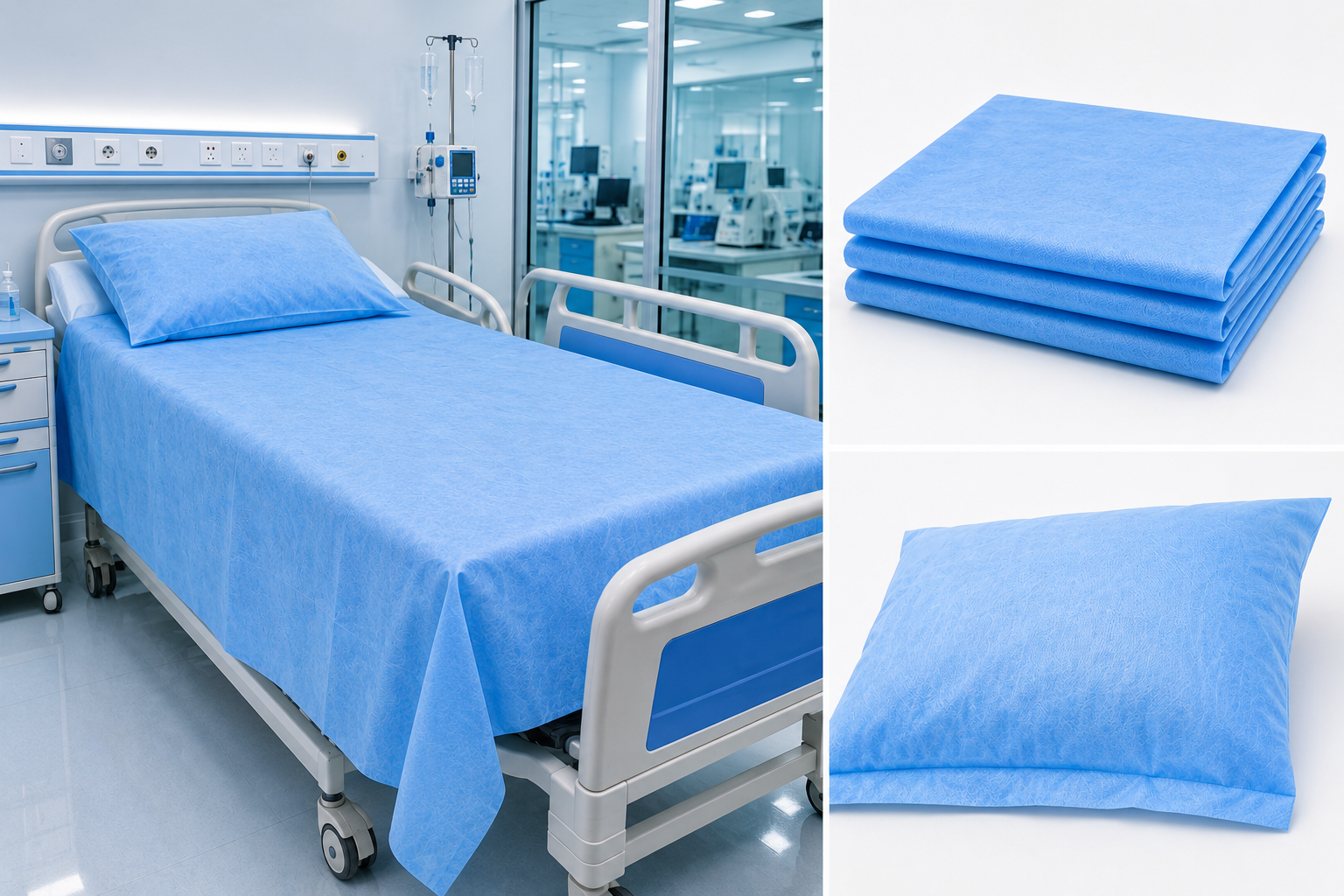 DISPOSABLE BEDSHEET & PILLOW COVER