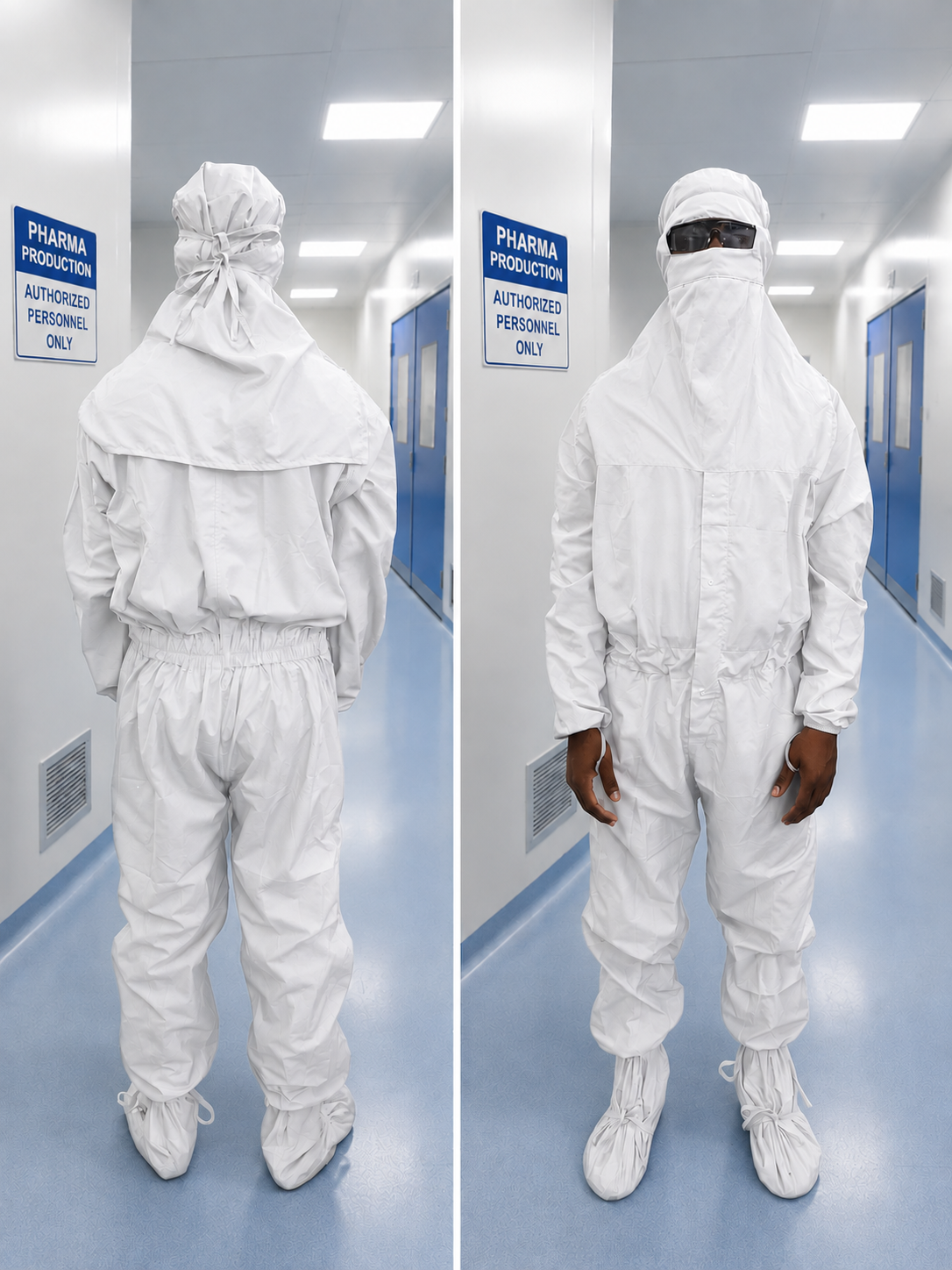 Pharmaceutical Cleanroom Boiler Suit – Full Body Protective Workwear